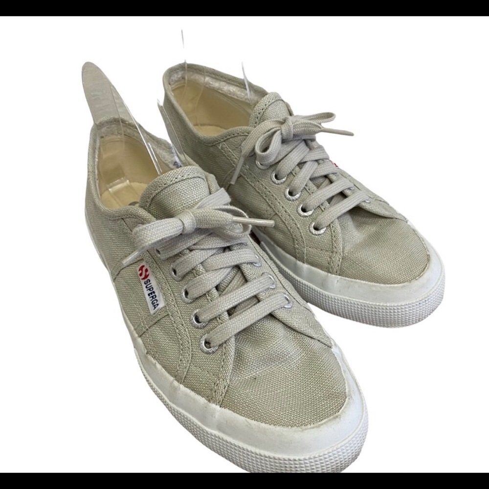 Pre-Loved! SUPERGA Linen Canvas Sneakers EU 38 Style S001W30.